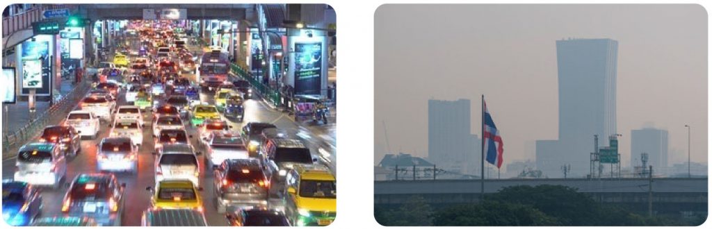 タイの街中の空気イメージ